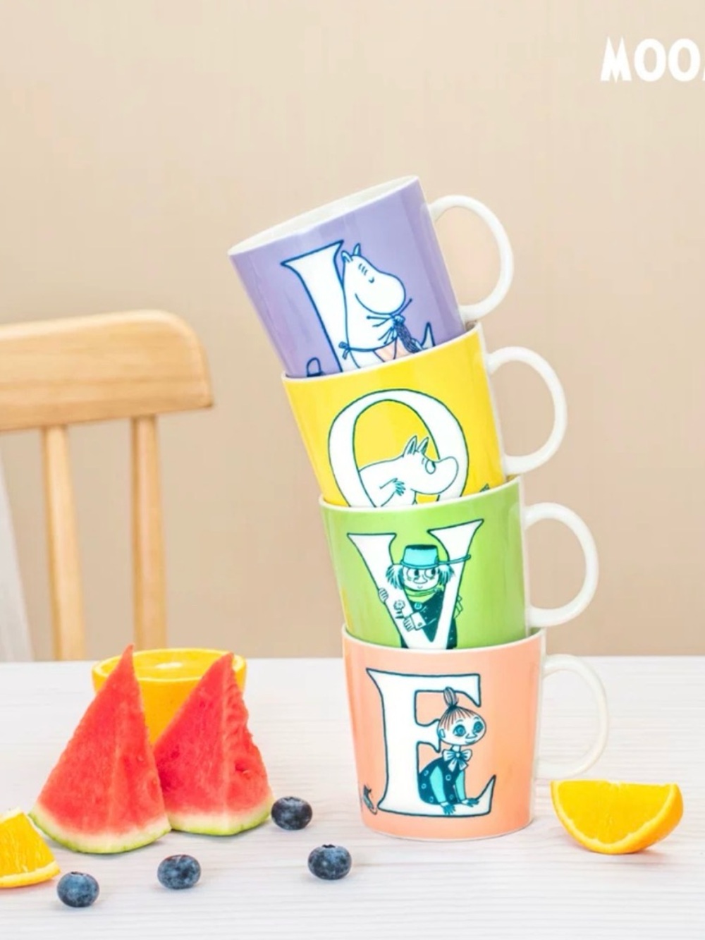 Arabia Moomin ABC Collection mug sets [“LOVE”]